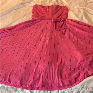 Maurices strapless dress with belt size m